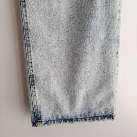 Vintage Hi-Rise Broken-In Mom Jean Faded Distressed Blue Sz 8 / M - Picture 6 of 14